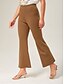 cheap Pants &amp; Shorts-Comfort Stretch Cropped Flared Pants