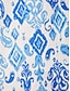 cheap Midi Dresses-Print Linen Midi Shirt Dress