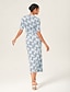 preiswerte Midikleider-Brand Design Material Cinched Waist Mermaid Midi Dress