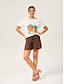 abordables conjuntos de dos piezas-Conjunto de camiseta y pantalones cortos de calabaza