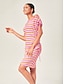 baratos Mini Vestidos-Knitted Stretch Ruched Mini Dress