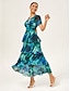 cheap Maxi Dresses-Flowy Multicolor Tiered Chiffon Dress