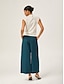 baratos Tank Tops &amp; Camis-Wool Jacquard Ivory Knit Top