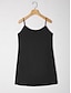 baratos Tank Tops &amp; Camis-Adjustable Lightweight Slip Dress