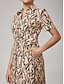 cheap Maxi Dresses-Abstract Art Lines Print Maxi Dress
