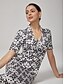 cheap Midi Dresses-Stretch Waist-Cinching Mermaid Midi Dress