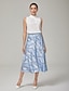 cheap Skirts-Patterned Chain A Line Skirt