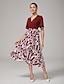 cheap Maxi Dresses-Geometric Cross Tie Retro Dress
