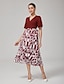 cheap Maxi Dresses-Geometric Cross Tie Retro Dress