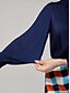 cheap Blouses-Panelled Pleated V Neck Blouse