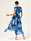 economico Vestiti maxi-Multicolor Tiered Chiffon Dress