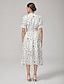 cheap Maxi Dresses-Smocked Chain Print Corset Dress