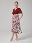cheap Maxi Dresses-Geometric Cross Tie Retro Dress