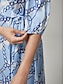cheap Maxi Dresses-Patterned Chain Tie Long Dress