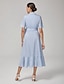 cheap Maxi Dresses-Stripe Tencel Wrap Dress
