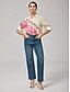 abordables blouses-Printed Flamingo Loose Shirt