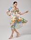economico Vestiti maxi-Cinched Waist Floral Dress