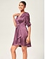 abordables Vestidos Mini-Puff Sleeve Mini Dress