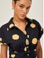 economico Abiti midi-Polka Dot Cinched Retro Dress