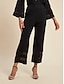 cheap Pants &amp; Shorts-Chiffon Modal Pocket Cropped Pants