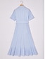 cheap Maxi Dresses-Stripe Tencel Wrap Dress