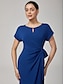 preiswerte Maxi-Kleider-High Stretch Belted Maxi Dress