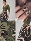 preiswerte Maxi-Kleider-Camouflage Patchwork Modal Knit Maxi Dress