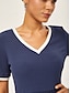 economico Vestiti maxi-Cotton Knit Woven Panel Dress