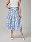 cheap Skirts-Patterned Chain A Line Skirt