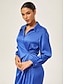 cheap Midi Dresses-Asymmetric Cross Front Dress Shirt