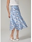cheap Skirts-Patterned Chain A Line Skirt