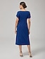 preiswerte Maxi-Kleider-High Stretch Belted Maxi Dress