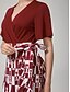 cheap Maxi Dresses-Geometric Cross Tie Retro Dress