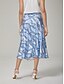 cheap Skirts-Patterned Chain A Line Skirt