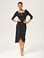 abordables Vestidos de Midi-Ribbed Cotton Cinched Tulip Dress