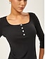 abordables Vestidos de Midi-Ribbed Cotton Cinched Tulip Dress
