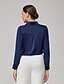 cheap Blouses-Panelled Pleated V Neck Blouse