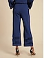 cheap Pants &amp; Shorts-Chiffon Modal Pocket Cropped Pants
