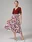 cheap Maxi Dresses-Geometric Cross Tie Retro Dress
