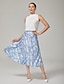 cheap Skirts-Patterned Chain A Line Skirt