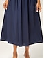 economico Vestiti maxi-Cotton Knit Woven Panel Dress