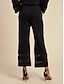 cheap Matching Sets-Chiffon Modal Illusion Sleeve Shirt &amp; Pocket Pants Set