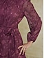 cheap Casual Dresses-Floral Tiered Ruffle High Neck Maxi Dress