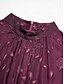 cheap Casual Dresses-Floral Tiered Ruffle High Neck Maxi Dress