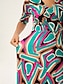 abordables Vestidos Maxi-Printed Silk Wrap Dress