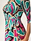 abordables Vestidos Maxi-Printed Silk Wrap Dress