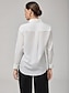 cheap Blouses-Artistic Print Long Sleeve Shirt