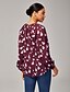 preiswerte Blusen-Pear Print Casual Polyester Top
