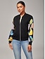 preiswerte Blusen-Casual Patchwork Bomber Jacket