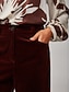 billige bukser og shorts-Corduroy Straight Leg Pants